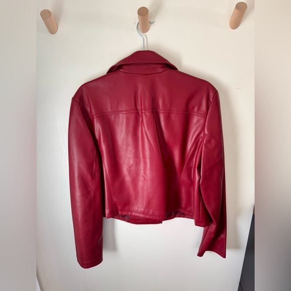 NEW WITH TAGS Express Faux Vegan Leather Moto Jacket - Picture 2 of 4